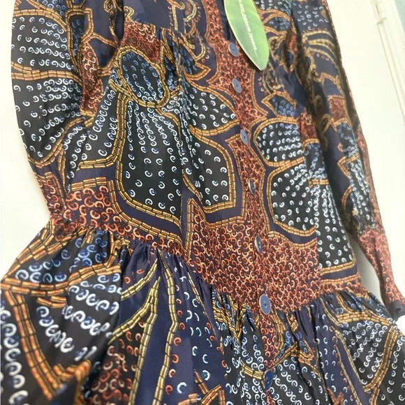 FARM Rio Multicolor Paisley Long Sleeve Dress - Picture 8 of 9